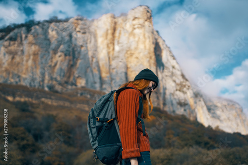 hiker in the mountains