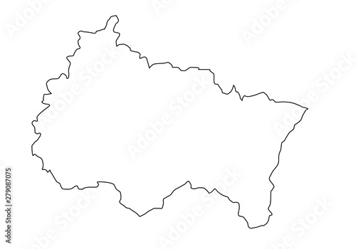 map of Grand Est region in France