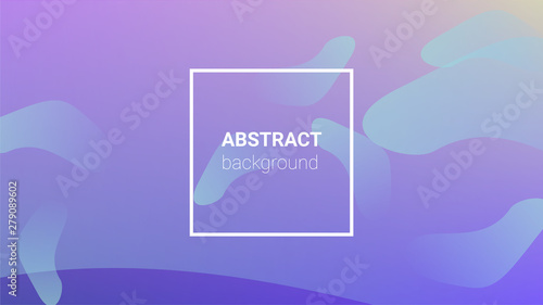 Fluid Shapes. Modern Geometric Pattern. Banner Design Composition. Horizontal Orientation. Fluid Shapes.