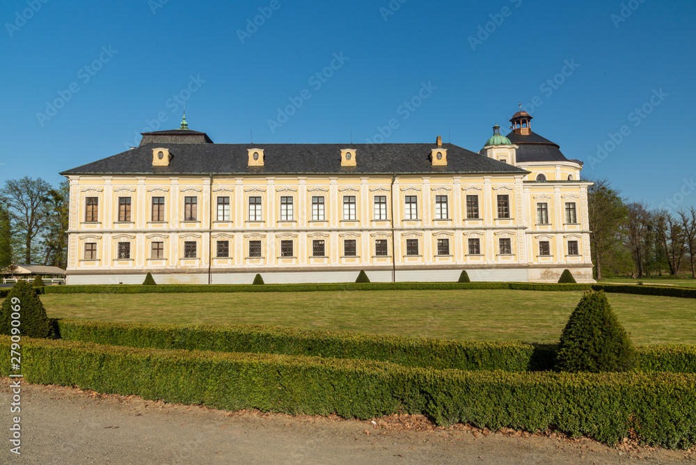 baroque chateau in Kravare near Opava city in Czech republic
