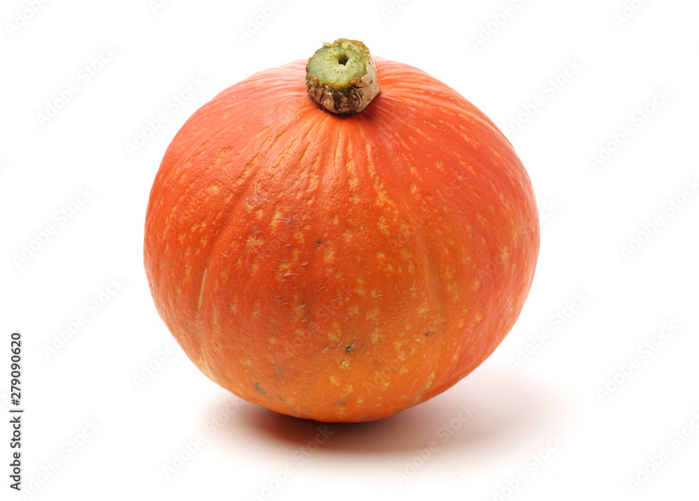 Obraz premium Orange pumpkin on white background 