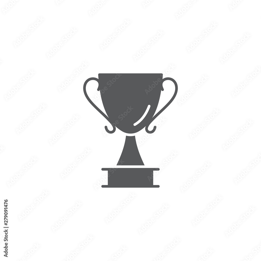 Trophy cup vector icon isolated on white background Trophy cup vector icon isolated on white background