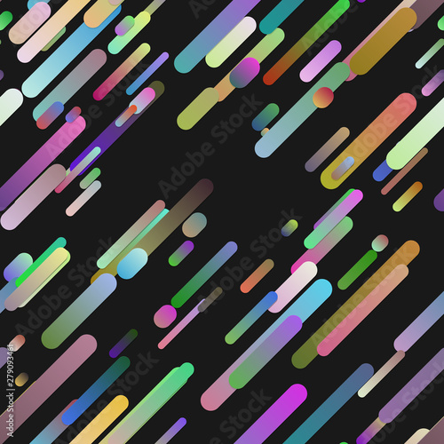 Colorful abstract repeating gradient diagonal stripe background pattern - trendy vector graphic design