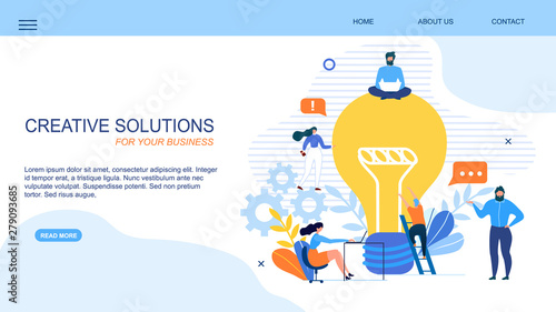 Generate Creative Solution Business Landing Page