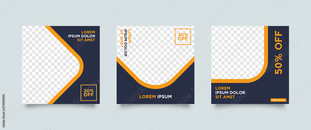 Modern promotion square web banner for social media post template. Elegant sale and discount promo backgrounds fo digital marketing Modern promotion square web banner for social media post template. Elegant sale and discount promo backgrounds fo digital marketing