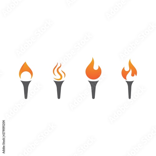 Torch logo vector