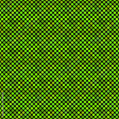 Abstract seamless dot pattern background - green vector illustration