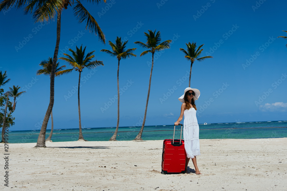 young woman on the beach young woman on the beach