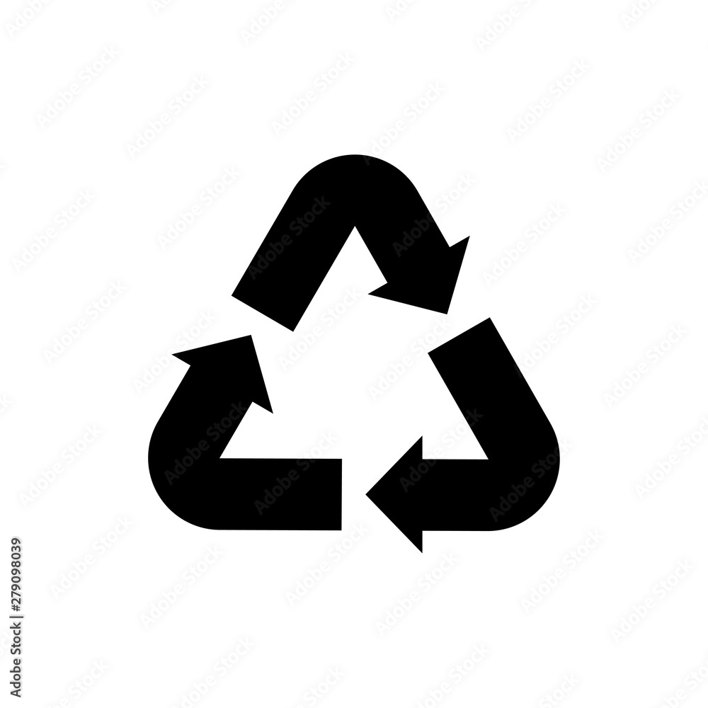 Recycle icon vector symbol illustration Recycle icon vector symbol illustration
