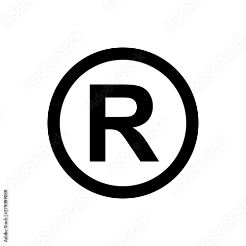 Register Trademark icon vector symbol illustration