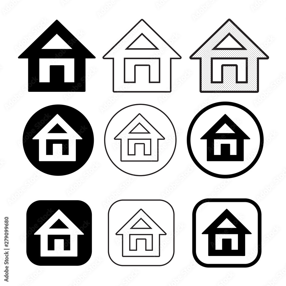 simple house symbol and home icon sign simple house symbol and home icon sign