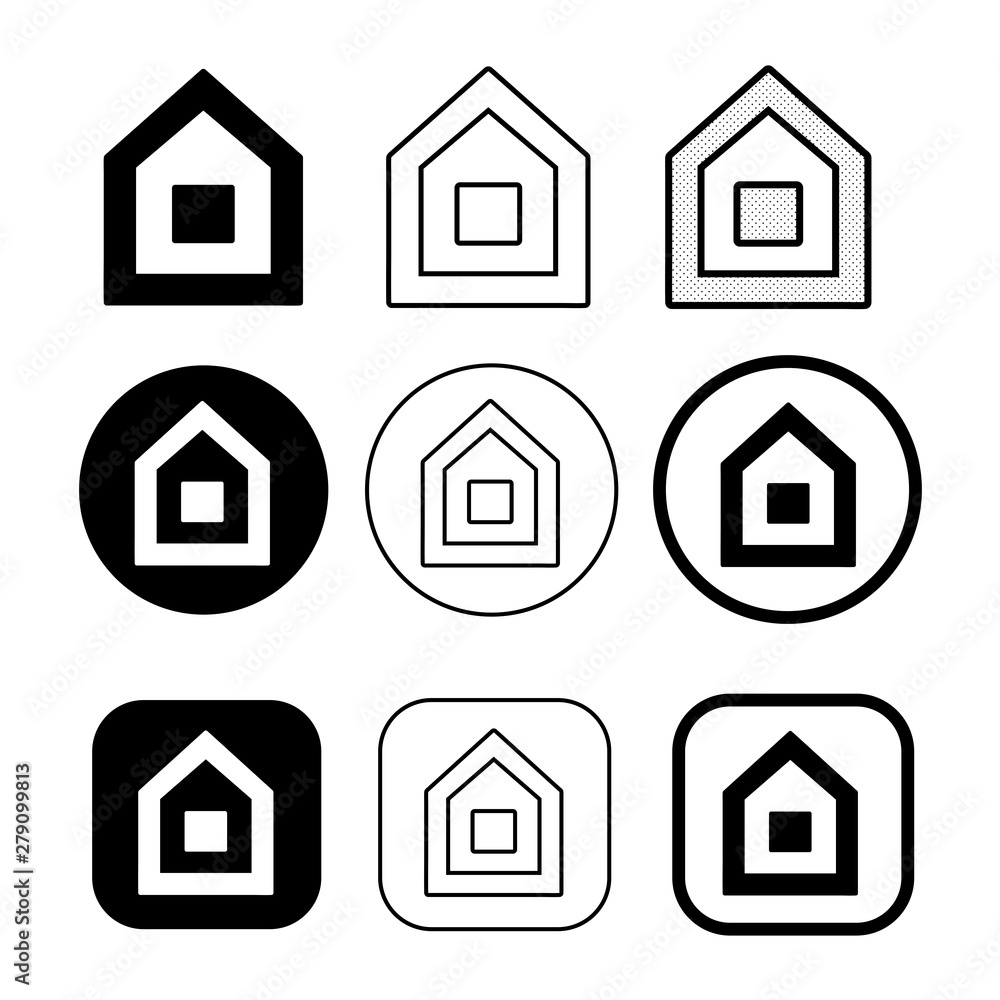 simple house symbol and home icon sign simple house symbol and home icon sign