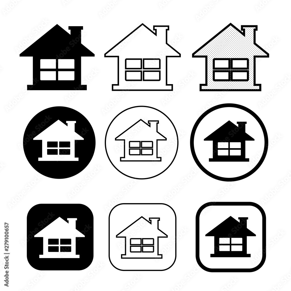 simple house symbol and home icon sign simple house symbol and home icon sign