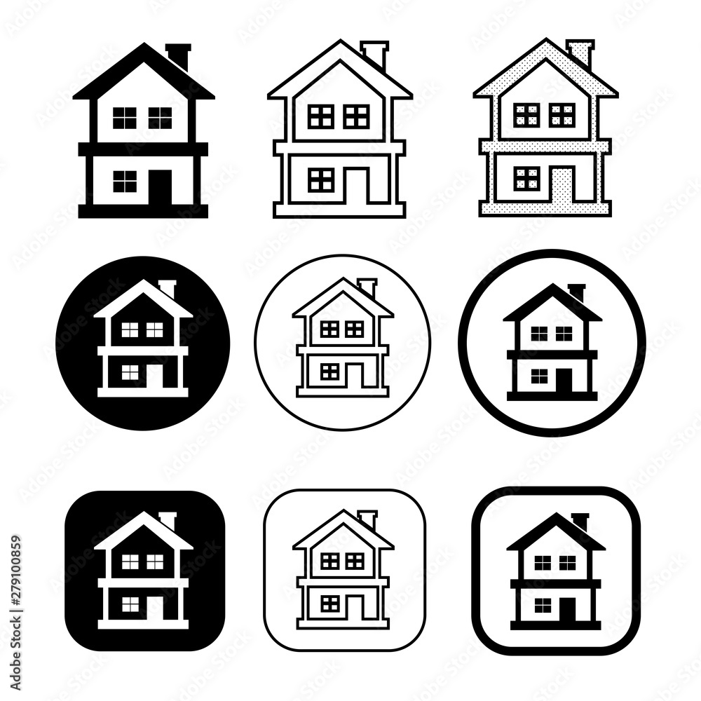 simple house symbol and home icon sign simple house symbol and home icon sign