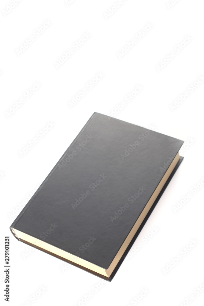 black book isolated on white background with copy space for your text black book isolated on white background with copy space for your text