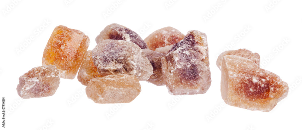 Pile of brown granulated sugar isolated on white background Pile of brown granulated sugar isolated on white background