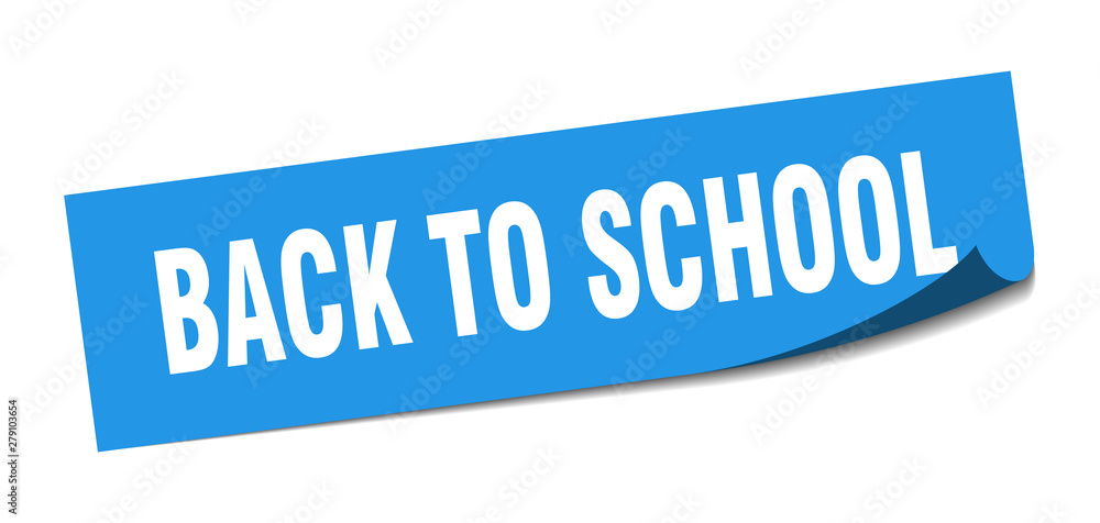 back to school sticker. back to school square isolated sign. back to school