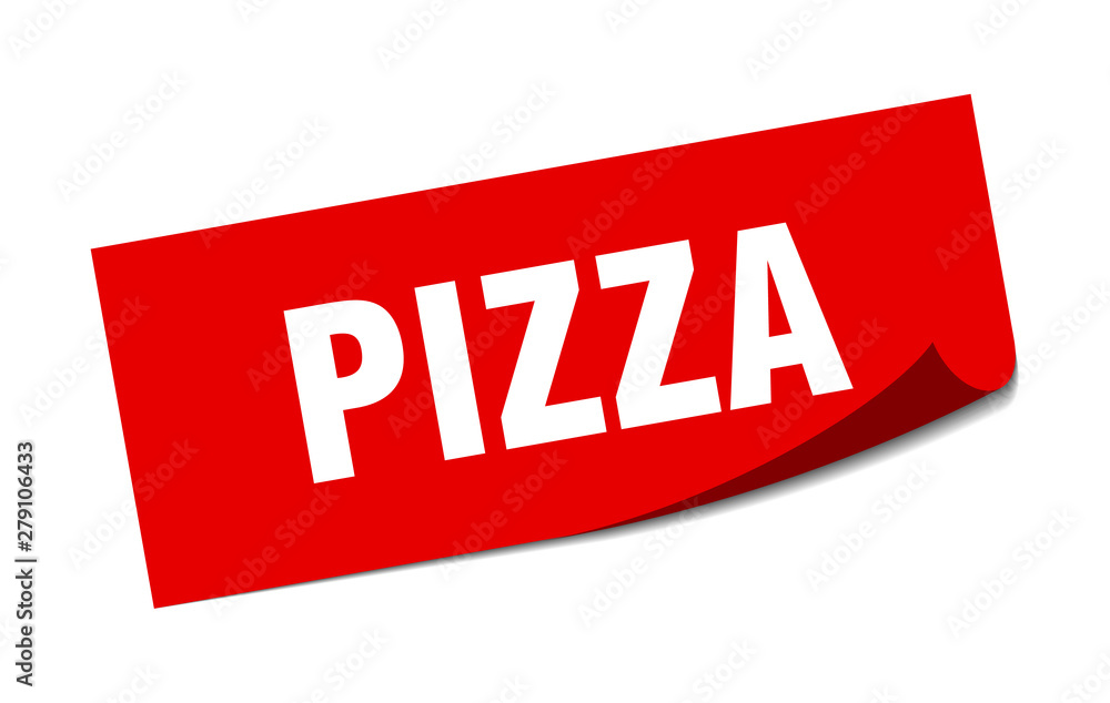 pizza sticker. pizza square isolated sign. pizza pizza sticker. pizza square isolated sign. pizza