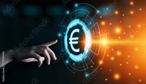 Euro Currency Money Symbol Icon Sign. Business Finance Concept