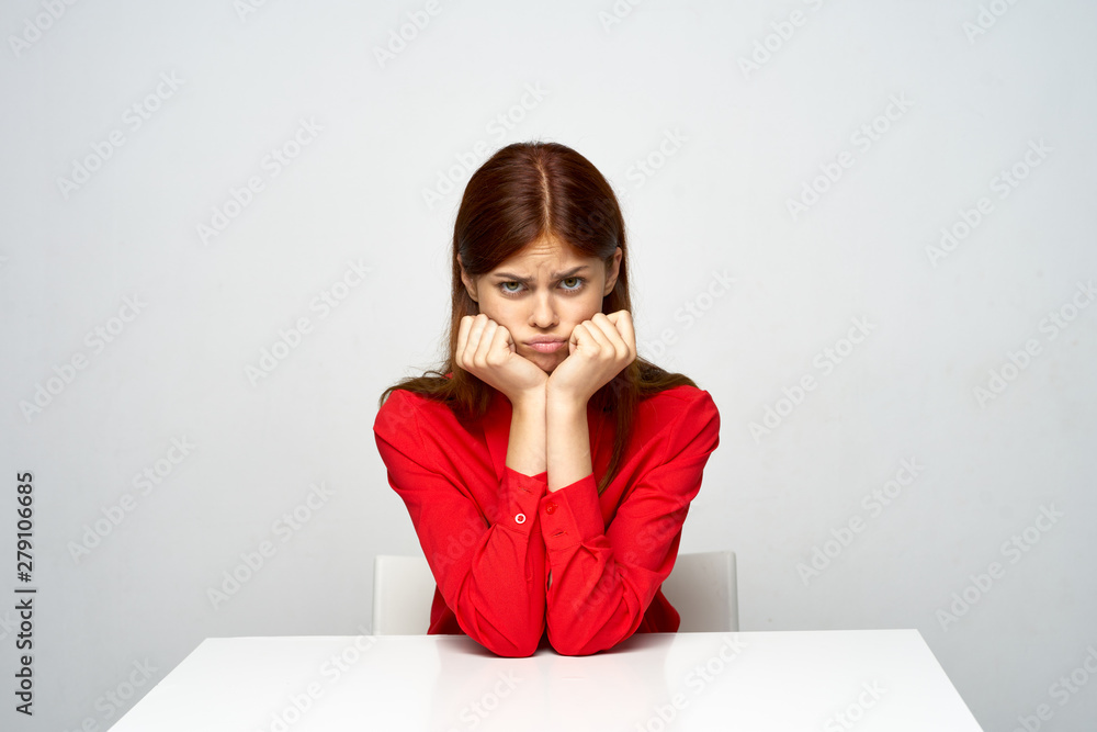 young woman with perfect skin looking at camera young woman with perfect skin looking at camera