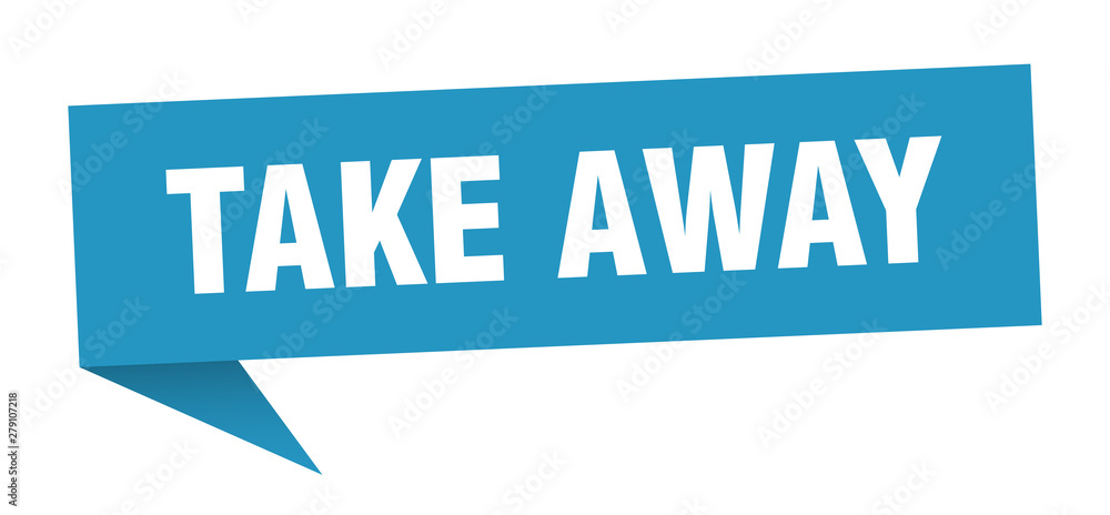 Obraz premium take away