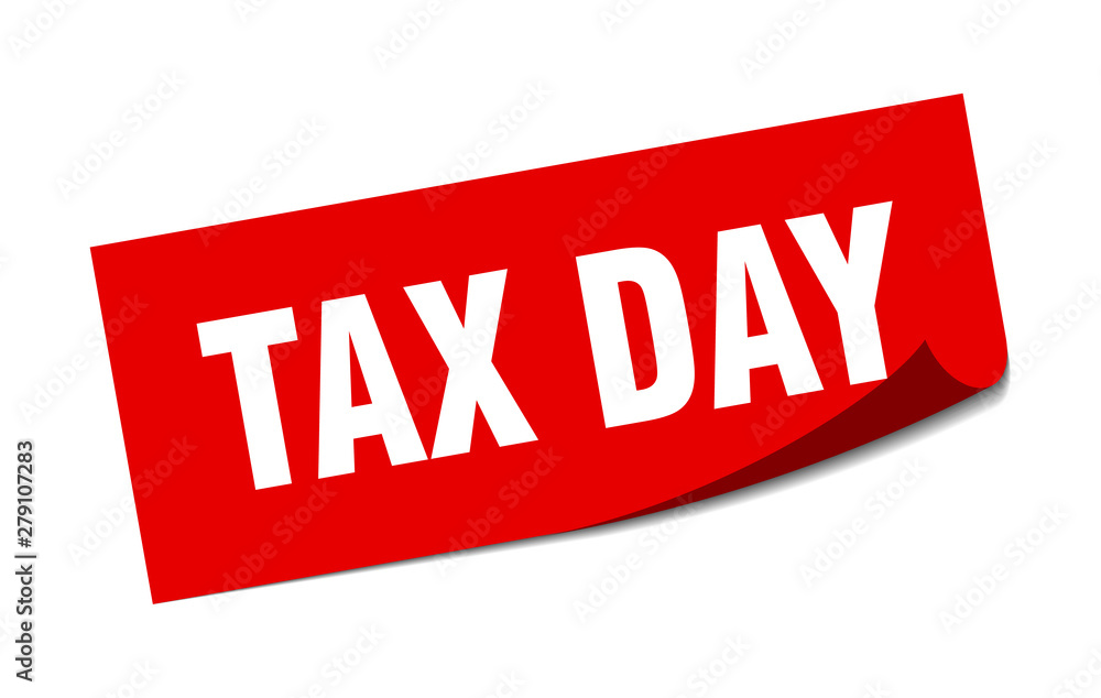 tax day sticker. tax day square isolated sign. tax day tax day sticker. tax day square isolated sign. tax day