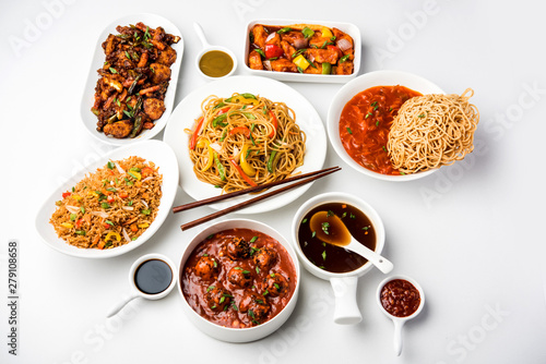 Assorted Indo chinese dishe...