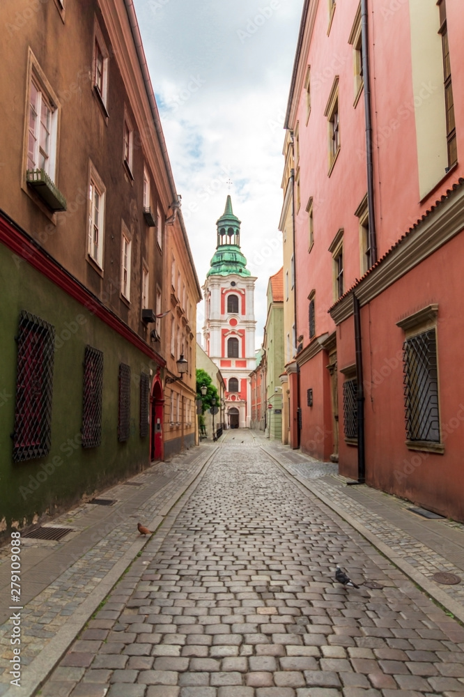 Fototapeta premium Ancient historical architecture in Poznan city, Poland.