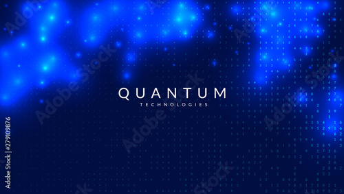 Big data background. Technology for visualization, artificial intelligence, deep learning and quantum computing. Design template for communication concept. Cyber big data backdrop.