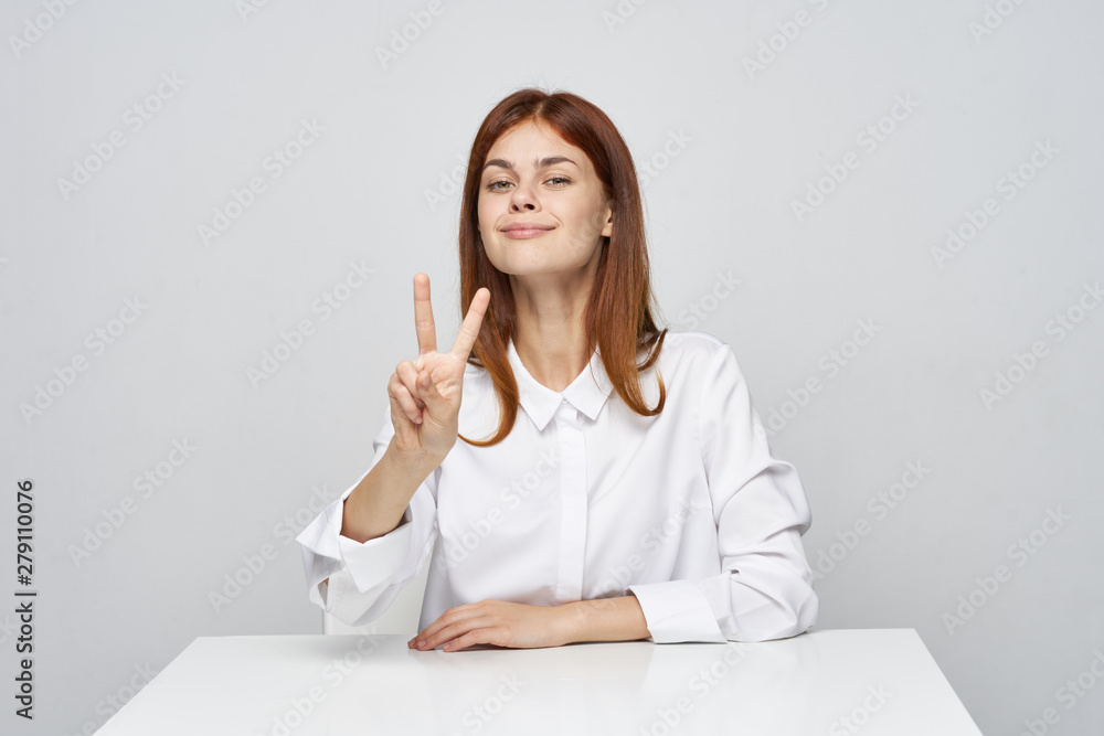young woman with perfect skin looking at camera young woman with perfect skin looking at camera