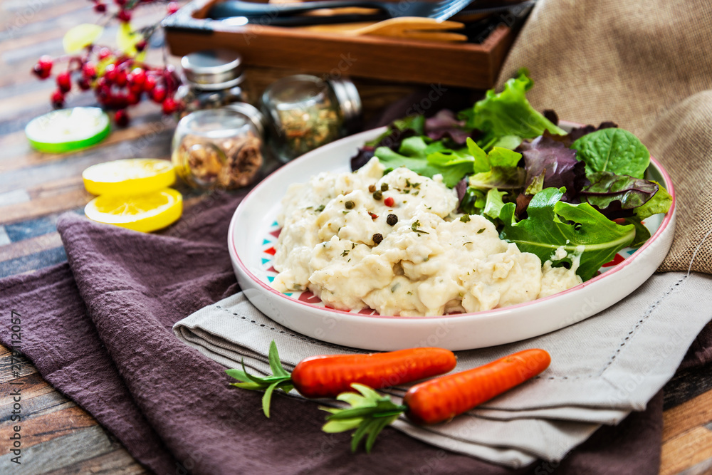 Traditional Parmentier of fish with chives Traditional Parmentier of fish with chives