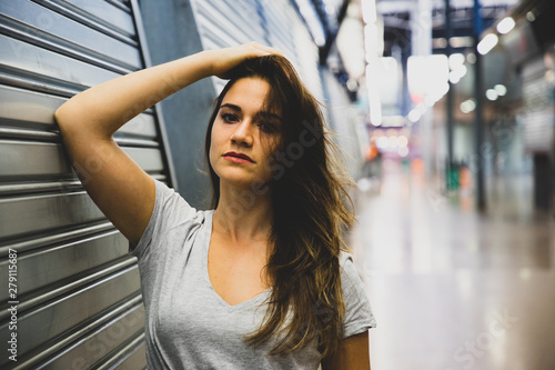 Girl in a factory