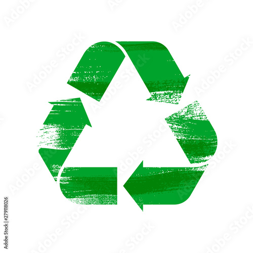 Recycle sign vector illustration.