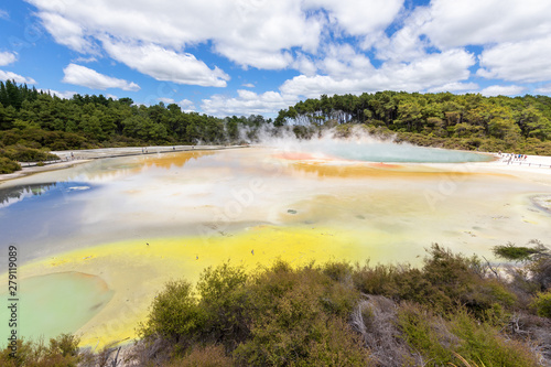 geothermal activity at Rotorua in New Zealand