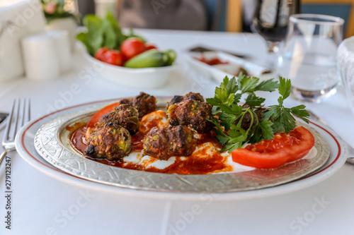 traditional delicious Turkish food: Adana Kebap