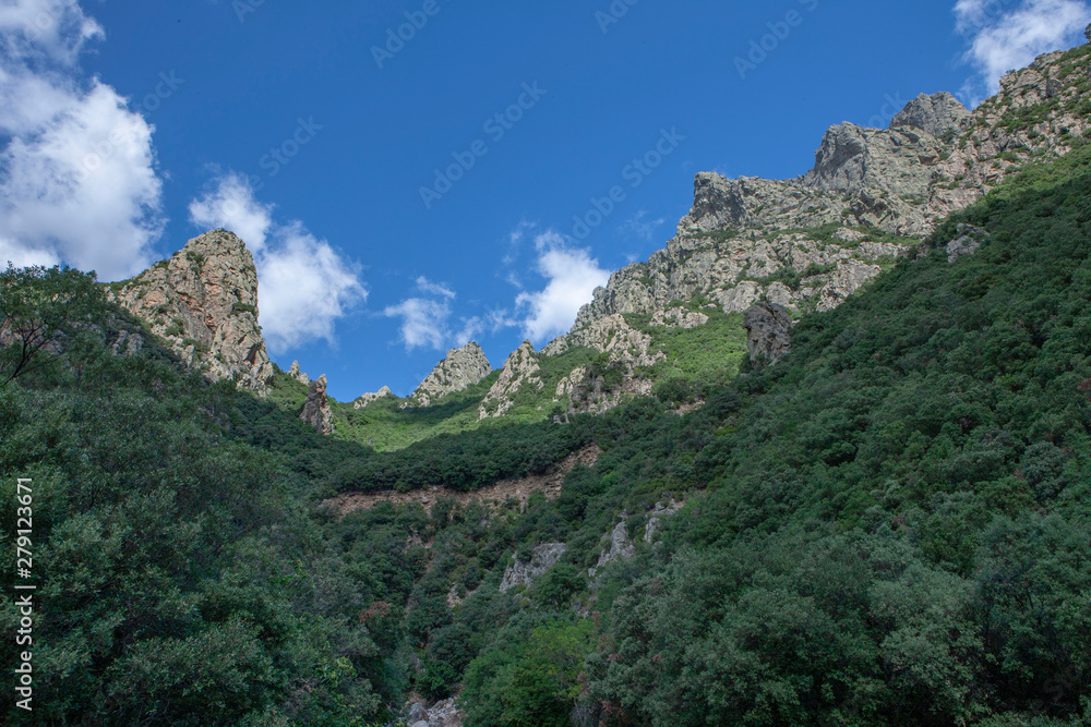 Gorge d'Heric Mons la Trivalle Languedoc France Gorge d'Heric Mons la Trivalle Languedoc France