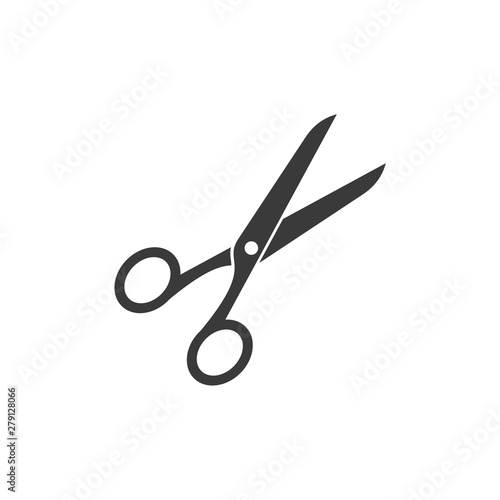 Scissors icon template color editable. Scissors symbol vector sign isolated on white background. Simple logo vector illustration for graphic and web design.