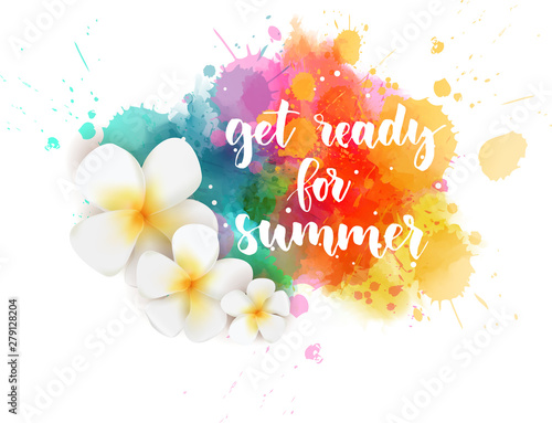 Get ready for summer watercolored blot