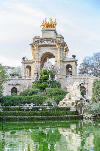 Tourism, Golden horses and gargoyles in the Citadel Park, Located in the neighborhood of La Ribera, the Ciutadella Park is the largest park in Barcelona. Spain
