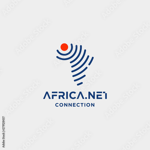 africa signal logo design vector internet wifi symbol icon