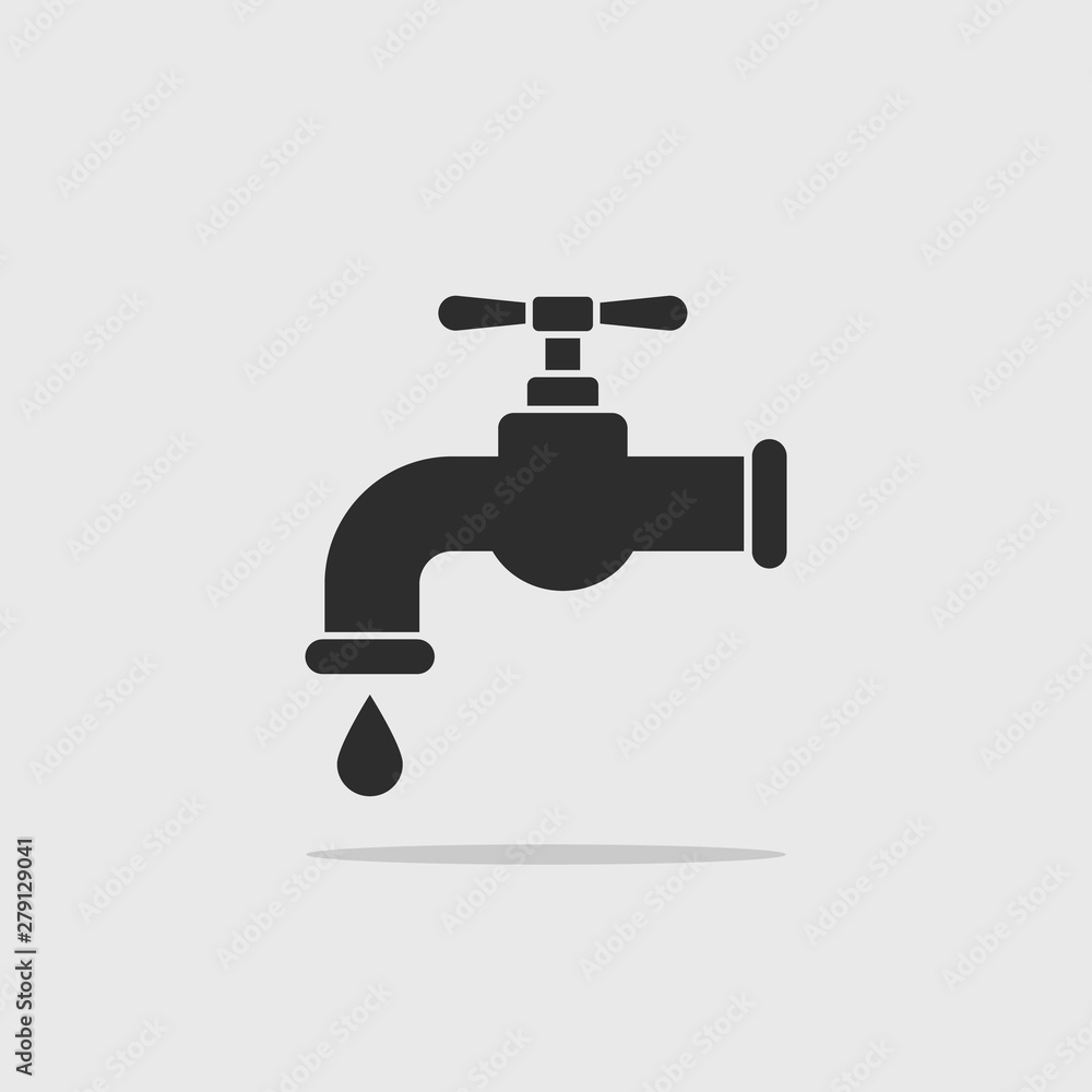 Water tap icon vector illustration Water tap icon vector illustration