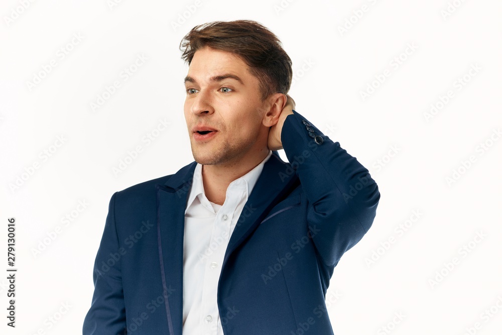 portrait of a businessman isolated on white portrait of a businessman isolated on white
