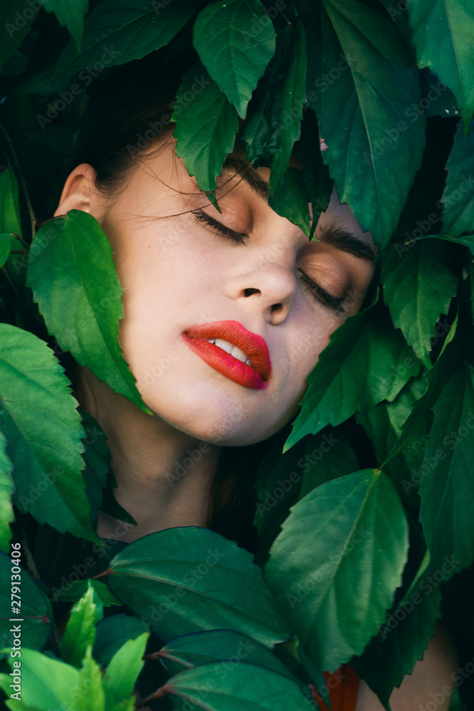 Portrait of a girl with perfect skin on face Portrait of a girl with perfect skin on face