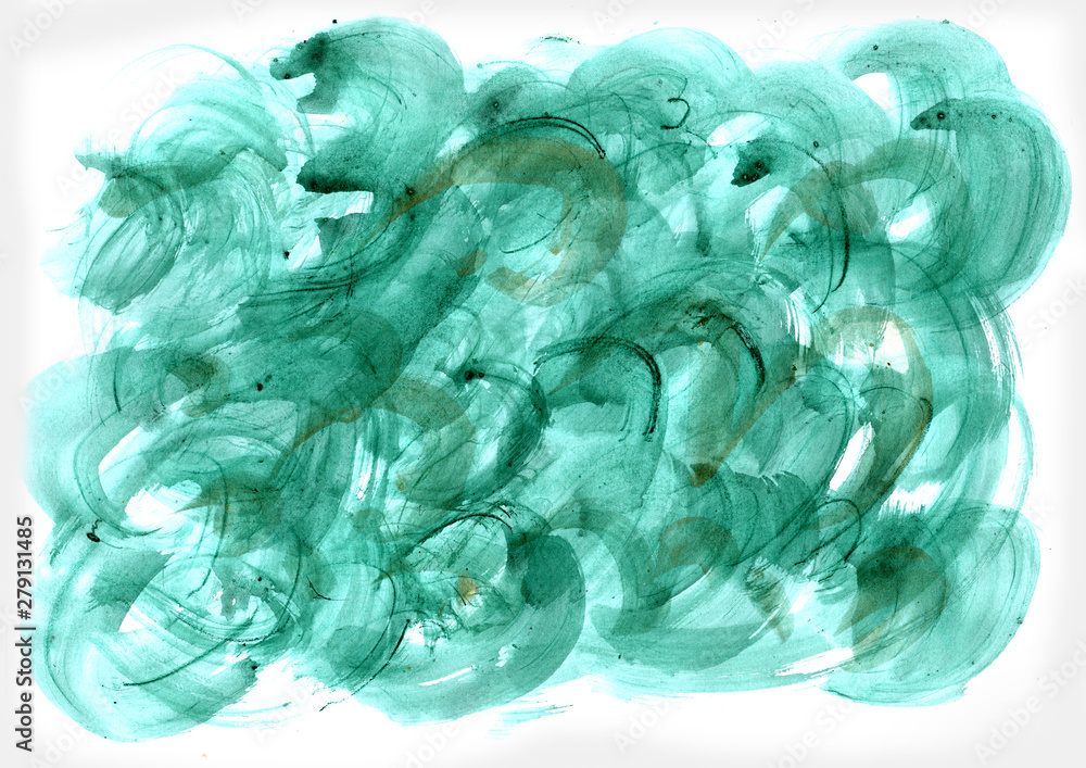 Obraz premium Abstract watercolor background for graphic design, hand painted on paper