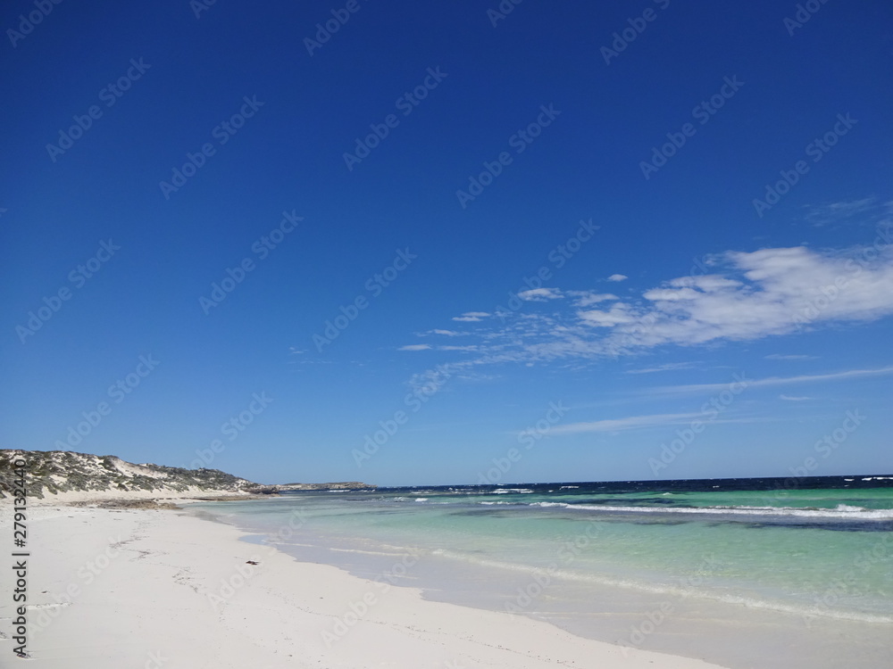 Landscape with ocean and beach in Perth, Australia