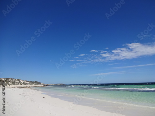 Landscape with ocean and beach in Perth  Australia