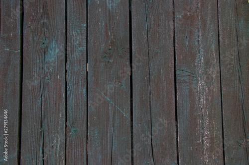 Blue Vintage worn wood grain texture background surface