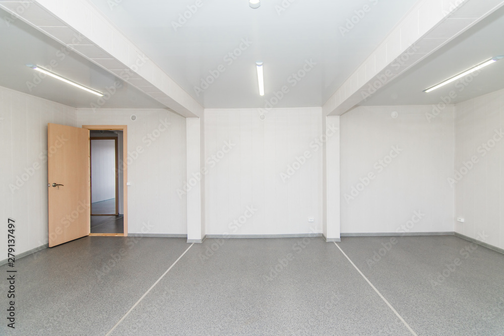 Light white empty office room with bright lighting Light white empty office room with bright lighting