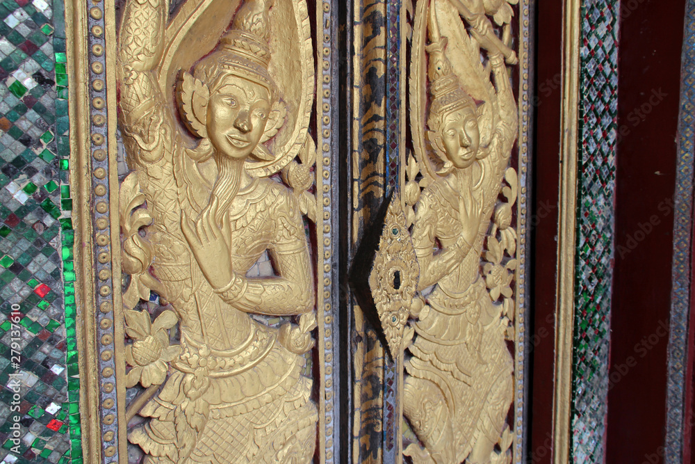 buddhist temple (Wat Xieng Mouane) in luang prabang (laos) buddhist temple (Wat Xieng Mouane) in luang prabang (laos)