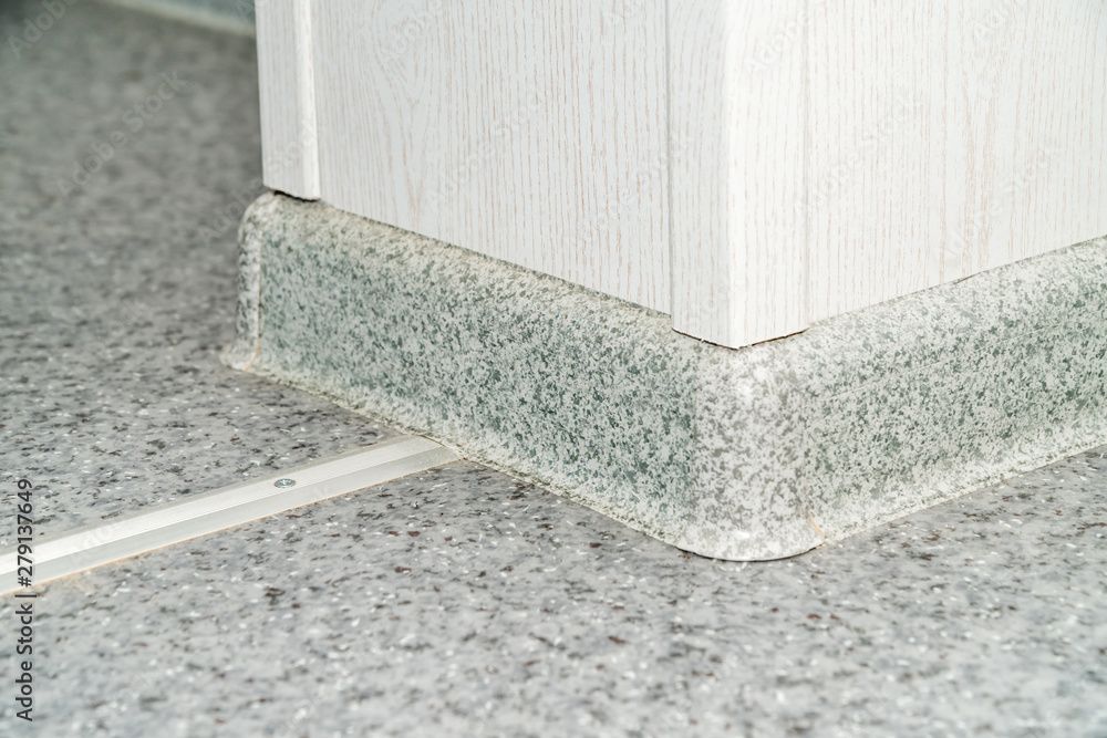 The photo of a plastic plinth on a floor The photo of a plastic plinth on a floor